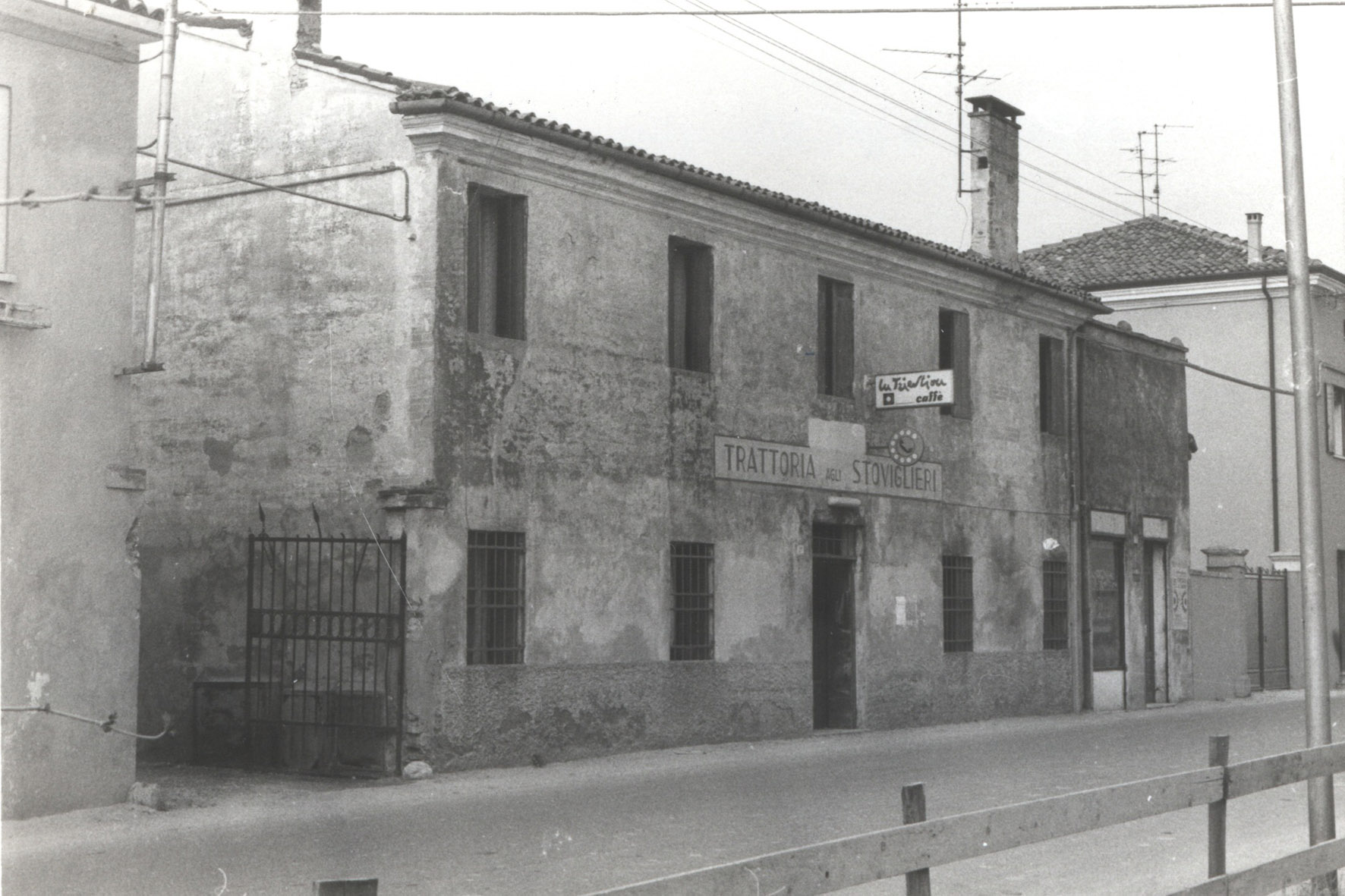 L’edificio della Trattoria degli Stoviglieri, poi Bar dei Cuchi